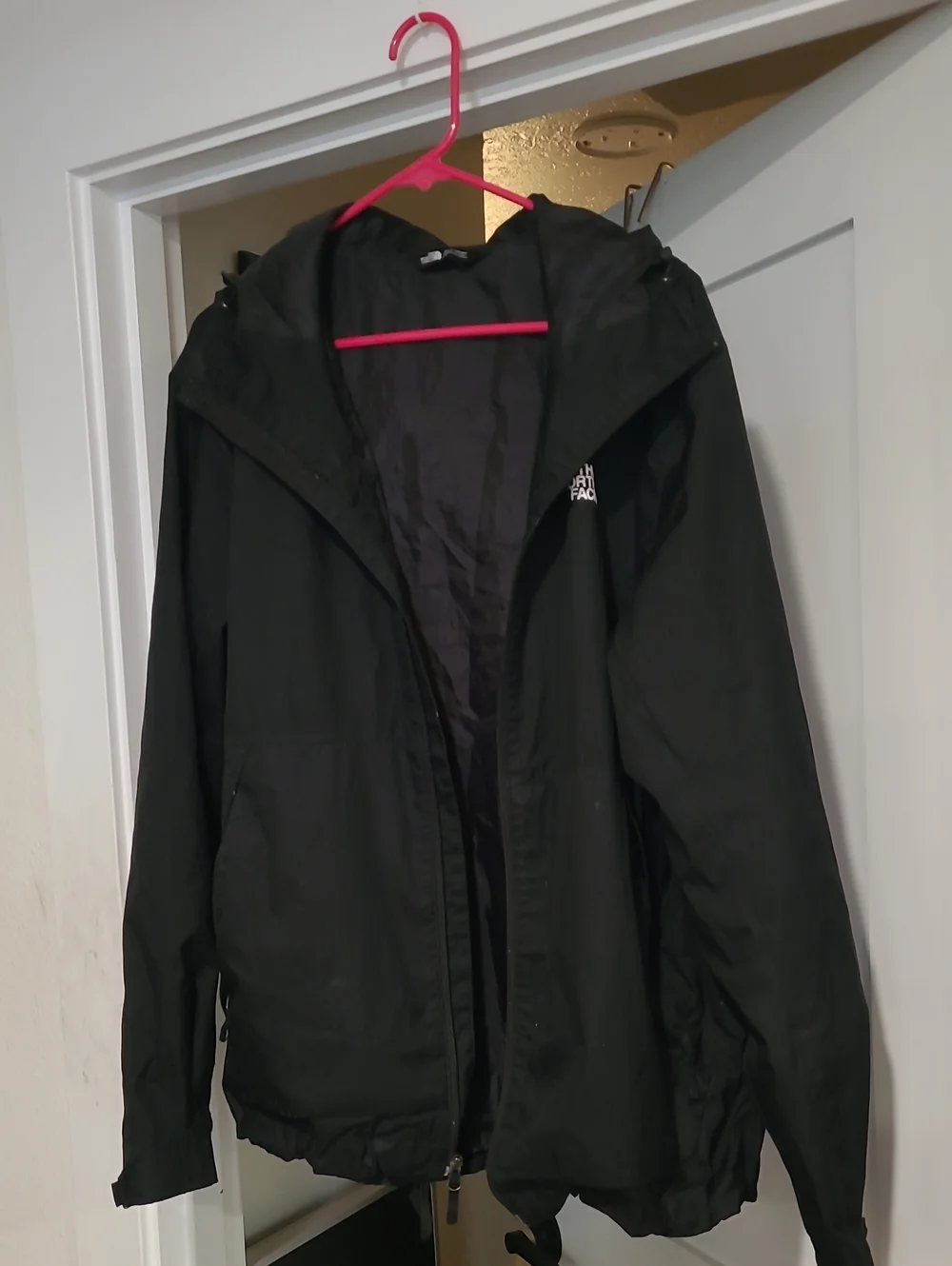 The North Face Black Hooded Rain Jacket